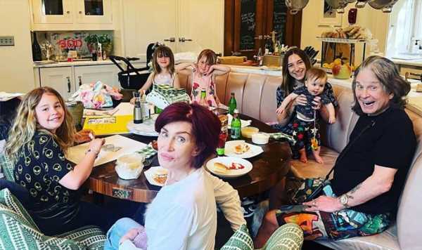 Sharon Osbourne shares cute pic with grandkids amid Ozzy’s health woes