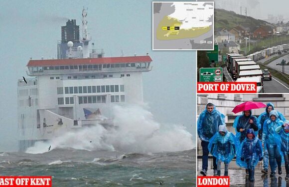 Storm Mathis' '100mph gales' bring chaos to Britain's roads and seas