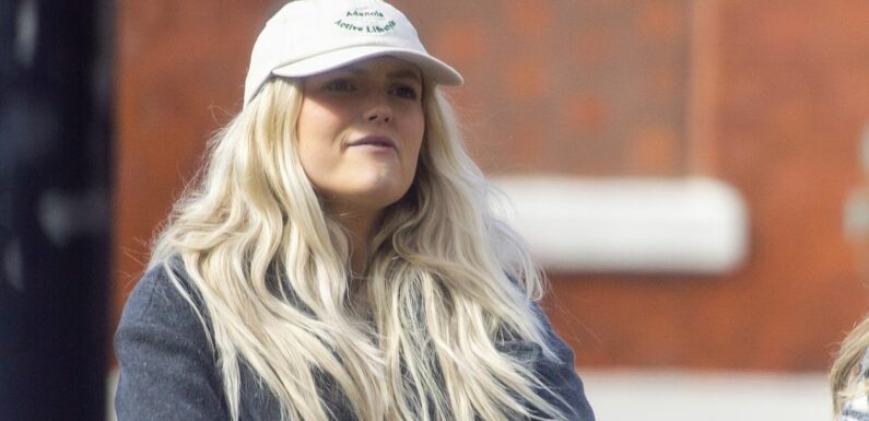 Stylish Corrie star Lucy Fallon takes baby on a stroll in the sunshine with pal