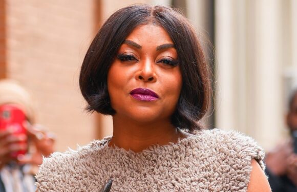 Taraji P. Henson Delivers Cozy Maximalism in a Fuzzy Dress and 7-Inch Platforms