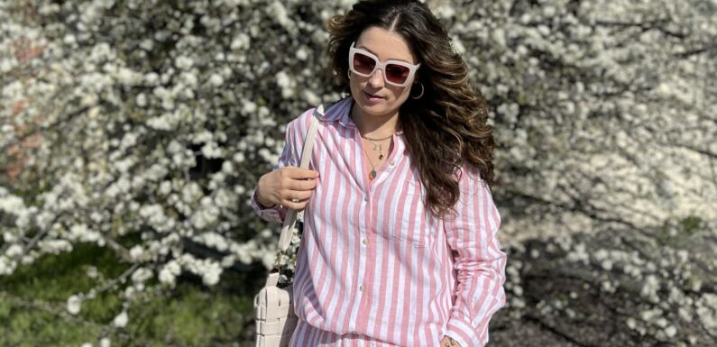 This Pink Linen Set Looks Luxe but Is Ridiculously Affordable