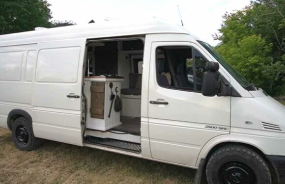 We didn’t want to fork out for rent so bought a van for £8k and transformed it into a stunning titchy home | The Sun