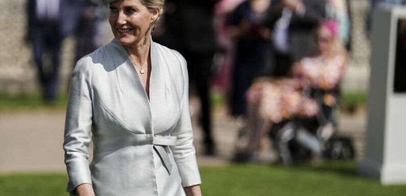 Duchess Sophie looks gorgeous in grey at royal garden party