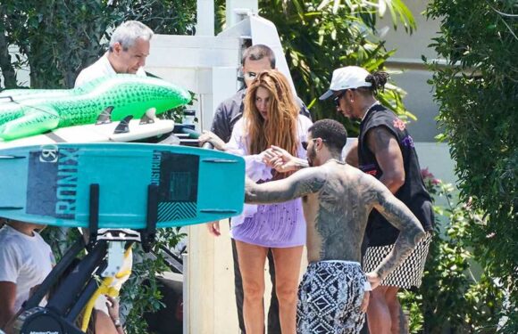 Shakira Goes On Boat Trip With Lewis Hamilton After Miami Grand Prix