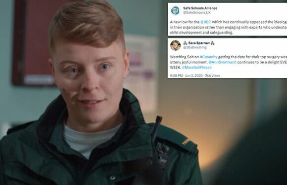 Campaigners slam BBC Casualty episode after top surgery is discussed
