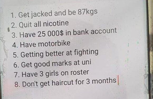 'Embarrassing' list of goals found on lost phone