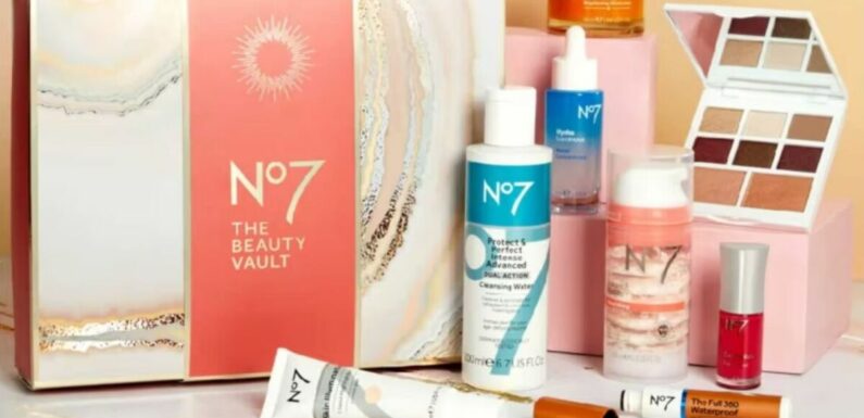 £40 No7 beauty vault returns with products worth £133 and free palette