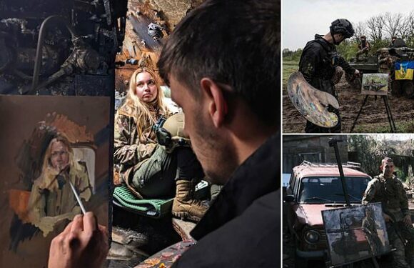 Artist on the frontline: London painter embedded with Ukrainian troops