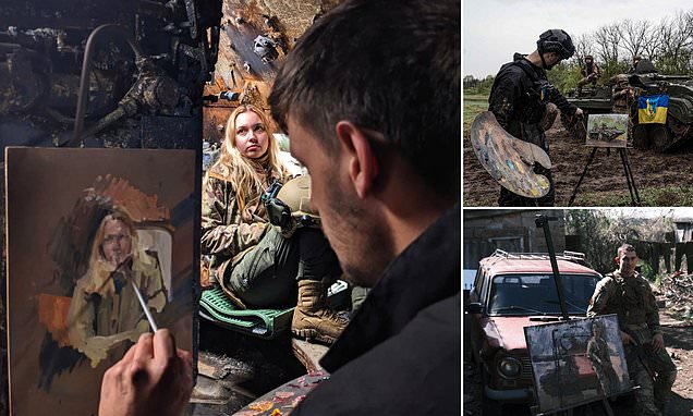 Artist on the frontline: London painter embedded with Ukrainian troops