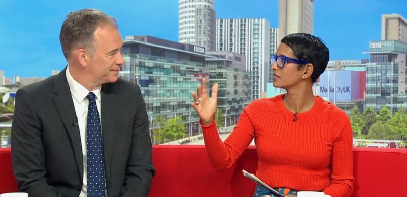 BBC Breakfast’s Naga Munchetty warned ‘be careful’ as she questions guest