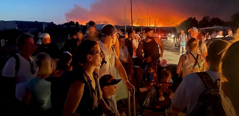 Corfu evacuated like Rhodes as horror wildfires reach another holiday hotspot