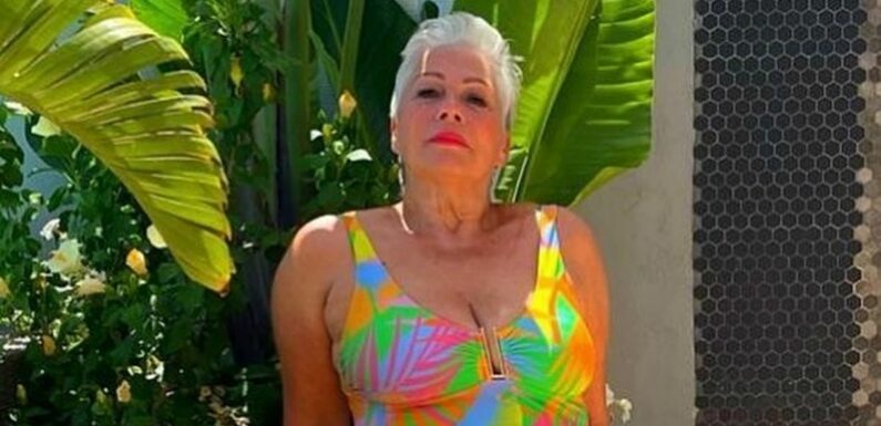 Denise Welch, 65, dubbed ‘gorgeous’ by fans as she dons colourful swimsuit