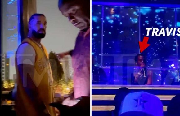 Drake, Travis Scott, French Montana Party at Dream Hotel in NYC