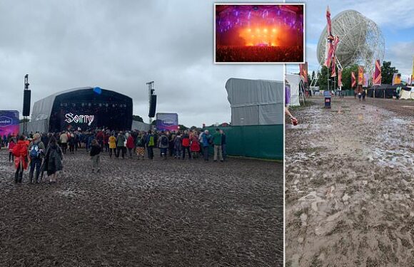 Drenched campers show grim scenes from rain soaked Bluedot festival