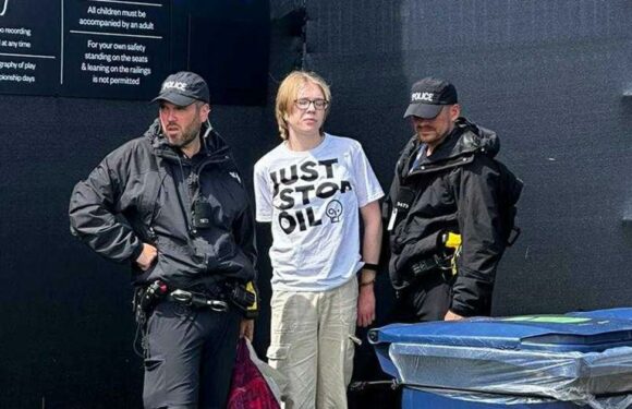 Drone seized by police as Just Stop Oil protesters hit The Open