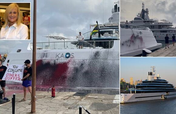 Eco mob vandalises Walmart heiress's £241million superyacht