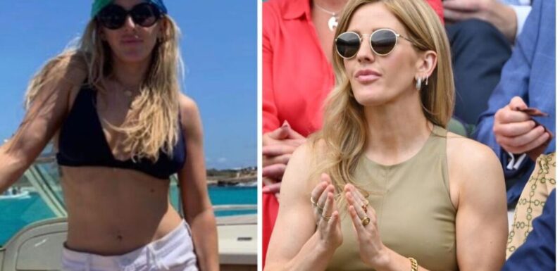 Ellie Goulding looks incredible in bikini on trip away with James Blunt’s wife