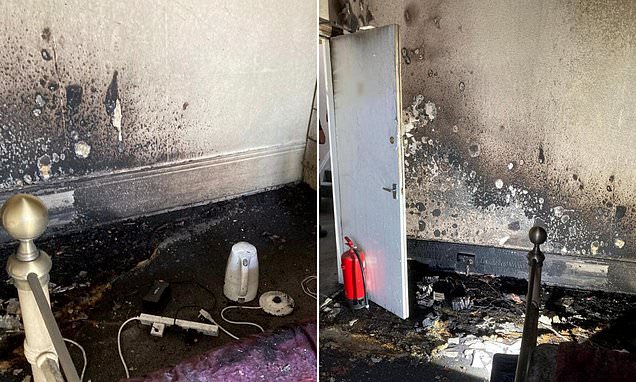 Flat is destroyed by fire after e-bike battery overheated