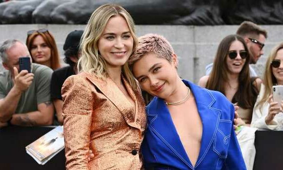 Florence Pugh Saves Emily Blunt From Wardrobe Malfunction