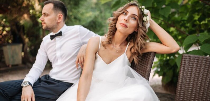 Groom causes upset after controversial comment to his bride on their wedding day