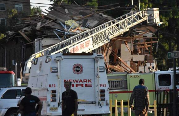 Haunting Newark building collapse photo shows trail of destruction with five rushed to hospital after massive explosion | The Sun
