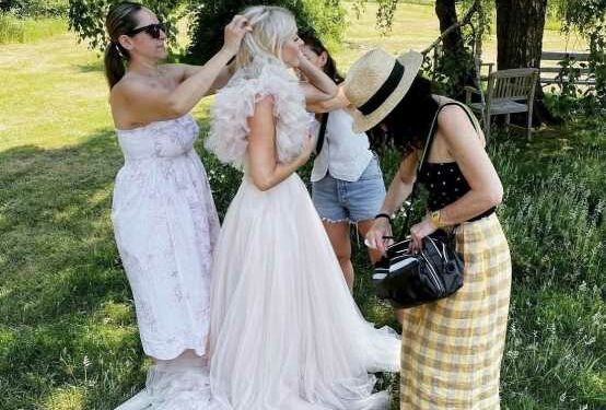 Holly Willoughby wows fans in bridal-inspired dress in secret behind-the-scenes snap | The Sun