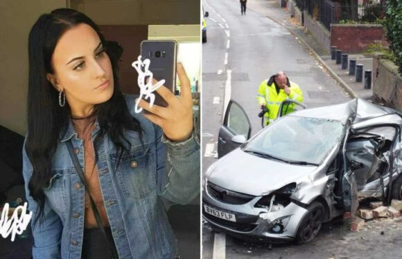 Horrifying moment drunk-driver LAUGHS as passengers beg her to slow down – before she crashes into wall & kills student | The Sun