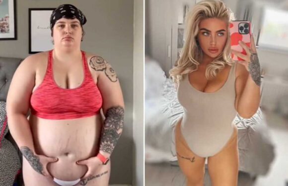 I had such a glow up that I don't even recognise old pictures of myself – I’m so glad to have ditched my quadruple chin | The Sun