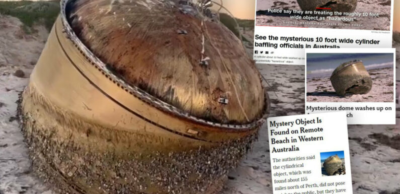 It came from outer space: ‘Rocket junk’ washed up on WA beach makes international headlines