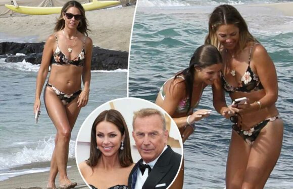Kevin Costner’s ex Christine Baumgartner hits beach in Hawaii after nearly $130K child support award