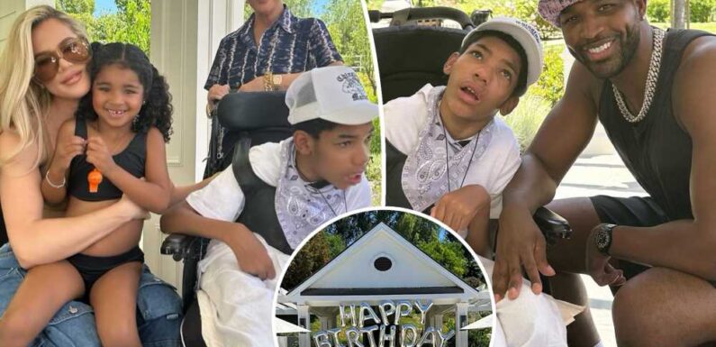 Khloé Kardashian throws birthday party for Tristan Thompsons brother at her home