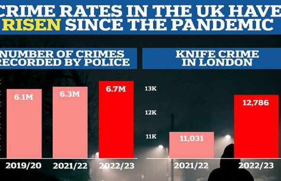 Knife crime surges by 16% in London amid a spate of violent robberies