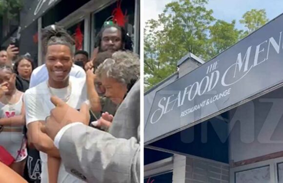Lil Baby Draws Huge Crowd at His Seafood Restaurant Grand Opening
