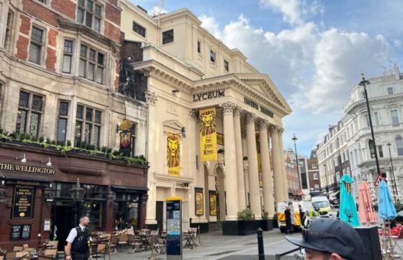 Lyceum Theatre in London's West End evacuated mid-show following bomb threat as cops & sniffer dogs descend on venue | The Sun