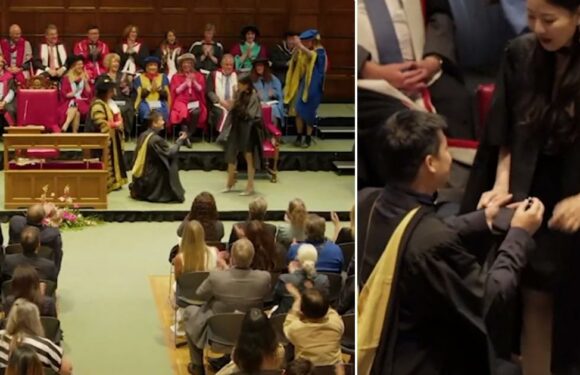 Man accused of stealing girlfriend's moment after proposing at graduation