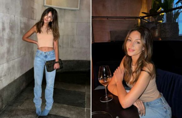 Michelle Keegan shows off slim figure in crop top and jeans on night out | The Sun