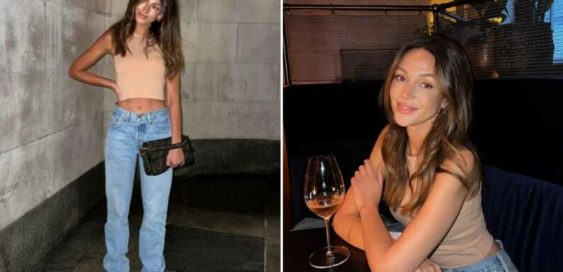 Michelle Keegan shows off slim figure in crop top and jeans on night out | The Sun