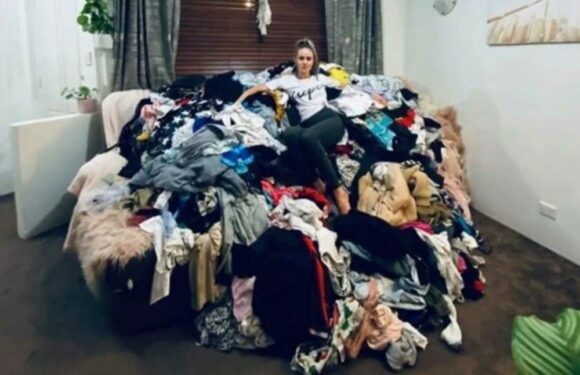 Mum-of-four reveals MASSIVE washing pile which built up over 2 months after she couldn’t be bothered to fold clothes | The Sun