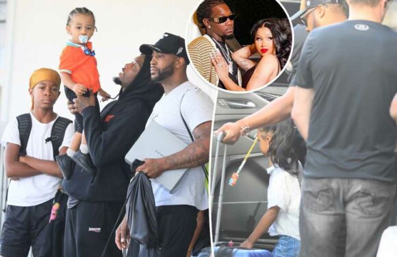 Offset is a doting dad in sweet blended family snaps taken post-Cardi B spat