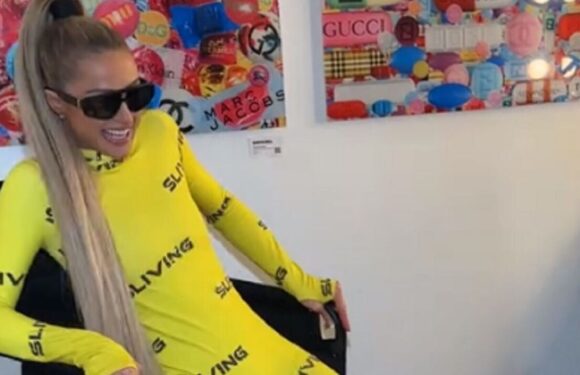 Paris Hilton gets foot stuck in $450 Crocs boots in TikTok video