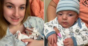 Premature baby so small he fit in mum's bra finally comes home after 181 days