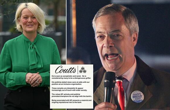 Pressure on Dame Alison Rose after closure of Nigel Farage's account