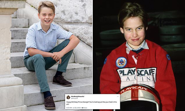 Prince George is the spitting image of his father