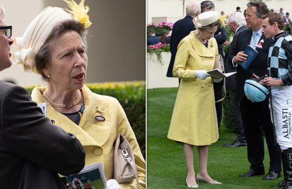 Princess Anne brings the sunshine in a vibrant coat and hat
