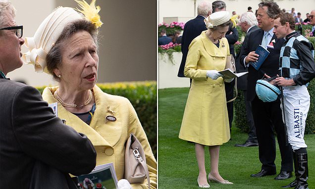 Princess Anne brings the sunshine in a vibrant coat and hat