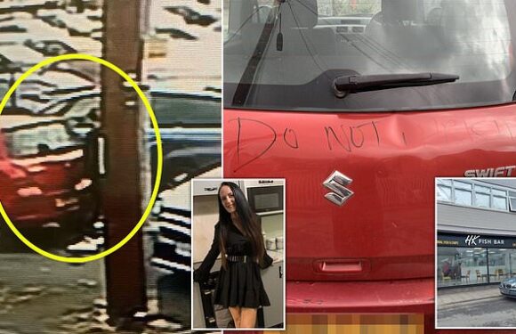 Row erupts as chip shop owner scrawls 'do not park here' over car