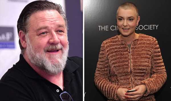 Russell Crowe’s chance encounter with ‘hero’ Sinead O’Connor has fans in tears