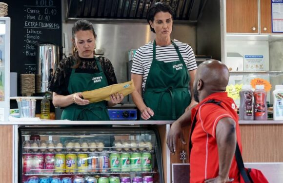 Stacey plots to catch stalker after receiving perverted delivery in EastEnders