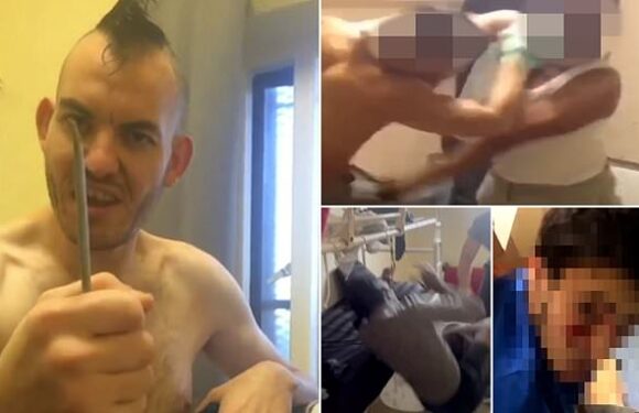 The brutal prison videos being shared from behind bars