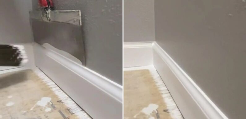 The easiest, fastest and most precise way to paint your skirting boards with zero slip ups – revealed by a pro decorator | The Sun